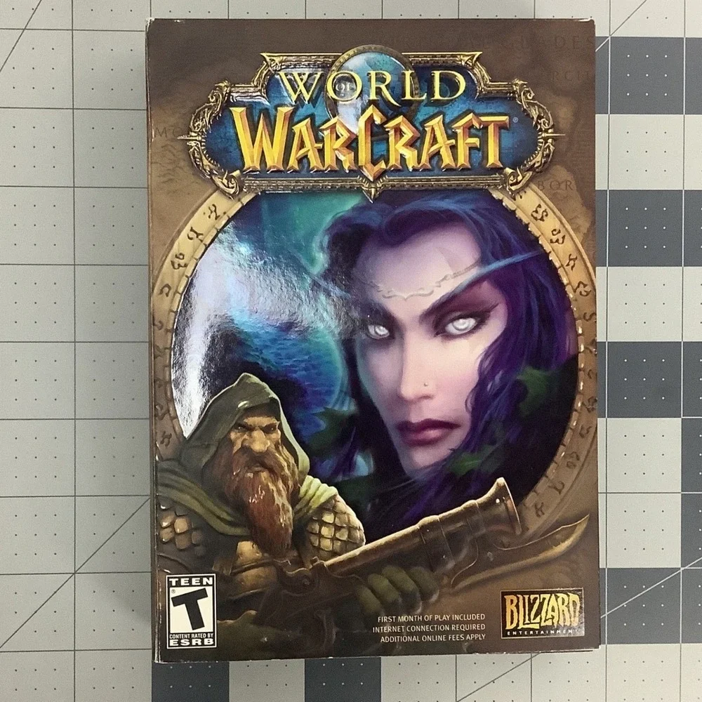 World of Warcraft PC Game 3 Set-Original W of Warcraft, 2 expansion sets